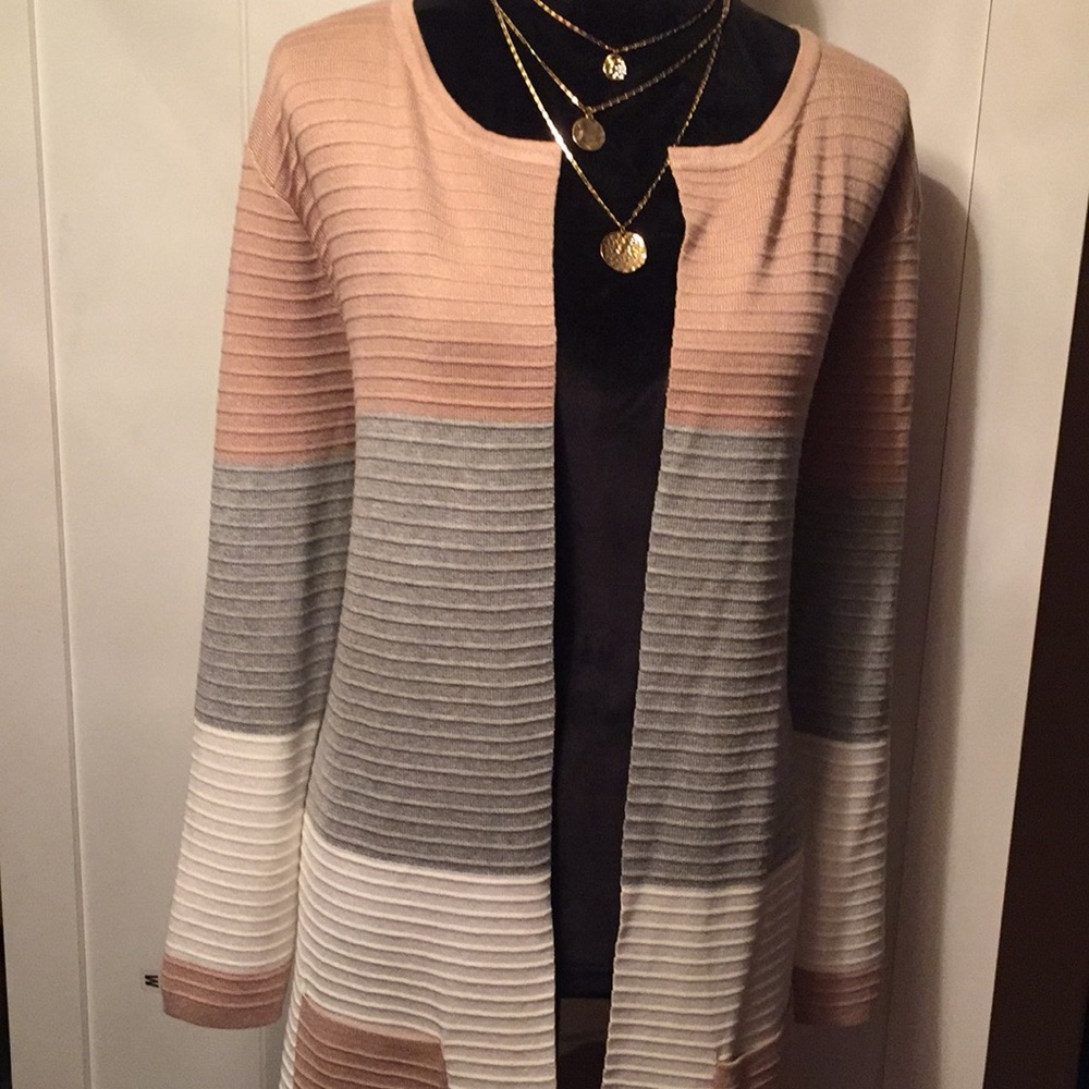Long multicolor cardigan